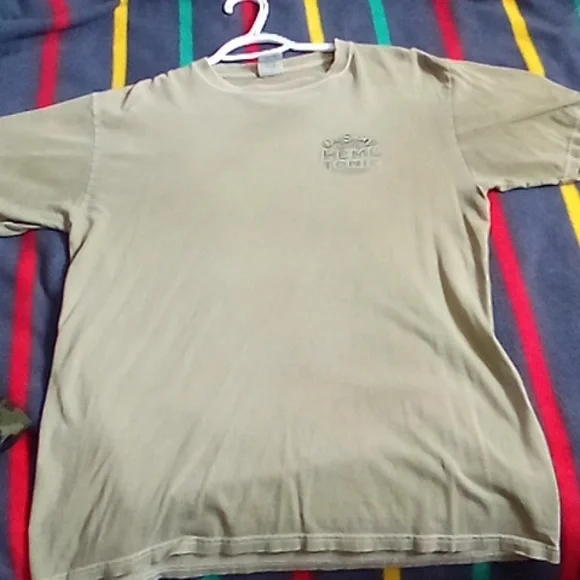 Crazy Shirts Presents Hemp Tonic Graphic T-Shirt - Tan Green - Picture 4 of 8